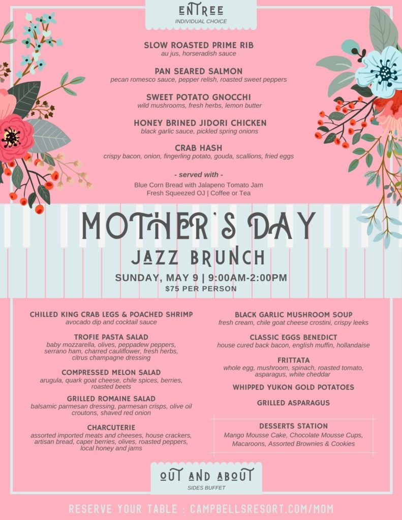 Mother's Day Jazz Brunch Campbell's Resort
